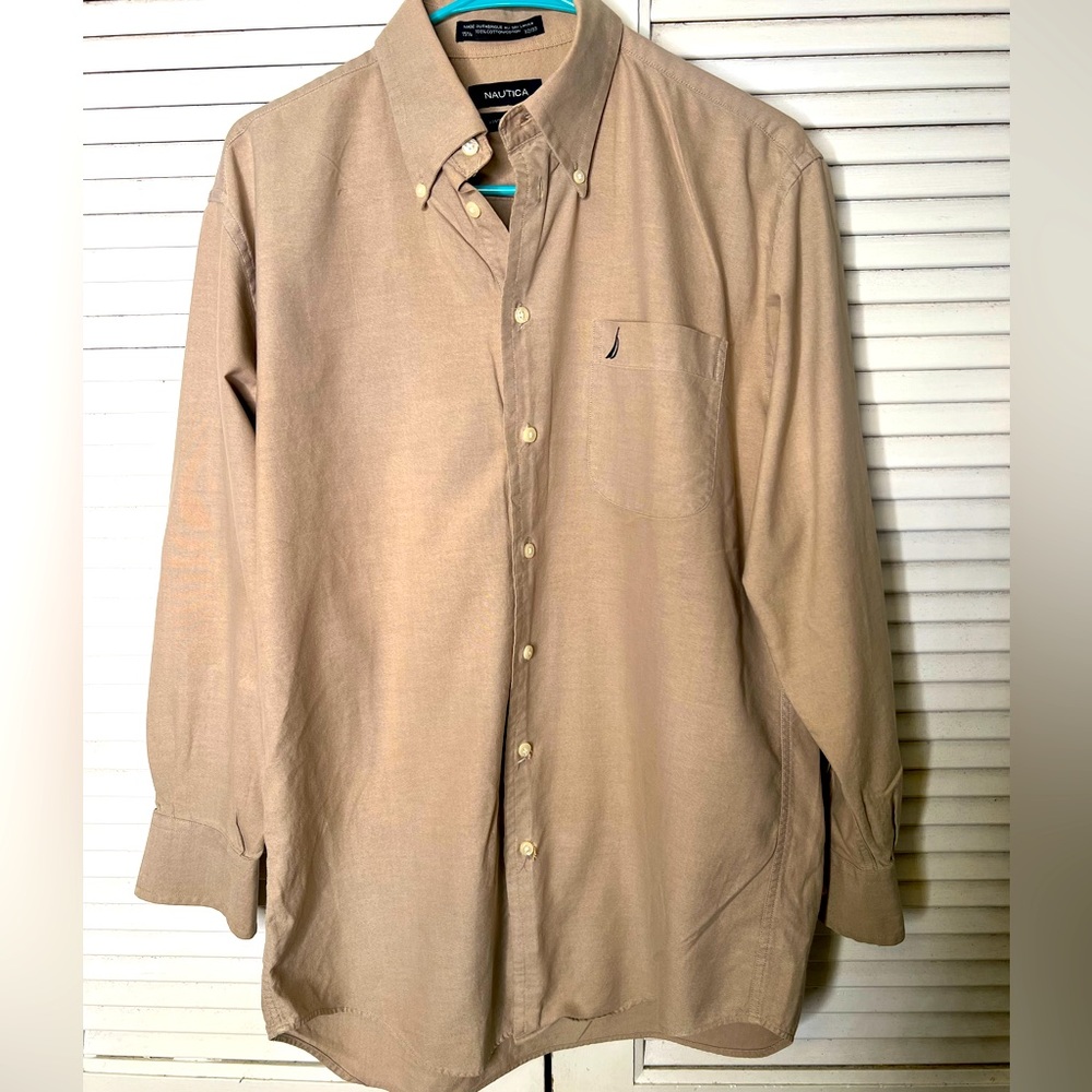NAUTICA | CASUAL BUTTON DOWN SHIRT | VINTAGE OXFORD